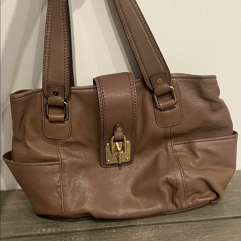 Michael Kors Tan Leather Shoulder Bag